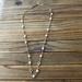 J. Crew Jewelry | J Crew Faux Pearl Crystal Gold Tone Long Station Necklace! Euc | Color: Cream/Gold | Size: Os