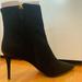 J. Crew Shoes | Jcrew Lana Pointed Stiletto Ankle Booties In Black Suede - Size Us12 | Color: Black | Size: 12