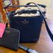 Kate Spade Bags | Kate Spade Bucket Bag Wallet Set Nwt | Color: Black/Gold | Size: Os