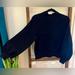Anthropologie Sweaters | Anthropologie Black Mock-Neck, Lantern-Sleeve Sweater Sz Xs | Color: Black | Size: Xs
