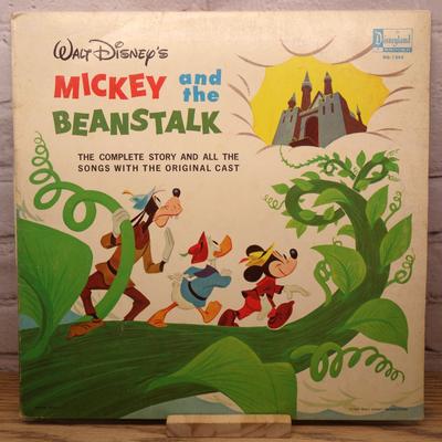 Disney Media | Disney Mickey And The Beanstalk Complete Story And All The Songs Vintage Record | Color: White | Size: Os