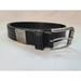 Levi's Accessories | Levi's Belt Mens 34/46 Medium Black Leather Dark Silver Square Buckle | Color: Black | Size: 34-36