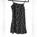 American Eagle Outfitters Dresses | American Eagle Sundress Ditzy Floral Tie Back Xs Spaghetti Strap Short Mini | Color: Black | Size: Xs