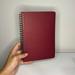 Anthropologie Office | Anthropologie Spiral Organic Notebook / Journal - Red | Color: Red | Size: Os