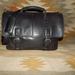 Coach Bags | Coach 90's Style Black Leather Computer Messenger Satchel Bag W Detachable Strap | Color: Black | Size: Os