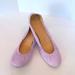 J. Crew Shoes | J.Crew Lavender Color Leather Ballet Flats Made In Italy | Color: Purple | Size: 10.5