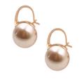 Kate Spade Jewelry | Kate Spade Shine On Champagne Pearl Drop Earrings | Color: Cream/Gold | Size: Os