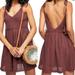 Free People Dresses | Free People Sun Drenched Mini Dress In Faded Maroon Size Large | Color: Brown/Red | Size: L