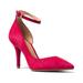 Michael Kors Shoes | New Michael Kors Women Abbi Cranberry Cut Out D'orsay Buckle Ankle Strap Pump | Color: Red | Size: Various