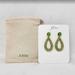J. Crew Jewelry | New J Crew Faceted Crystal Teardrop Green Statement Earrings | Color: Green | Size: Os
