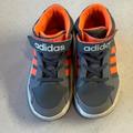 Adidas Shoes | Adidas High Top Sneakers, Size 9k | Color: Gray/Orange | Size: 9b