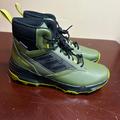Adidas Shoes | Adidas Mens Green Terrex Unity Leather Mid Top Gz3936 Hiking Shoes Size 11 | Color: Green | Size: 11