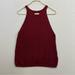 Anthropologie Tops | Anthropologie Maeve Maroon Knit Sweater Sleeveless Top Womens Medium | Color: Red | Size: M