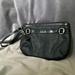 Coach Bags | Coach Leather Wristlet With Patent Trim Black And Silver | Color: Black/Gray | Size: Os