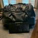 Coach Bags | Coach Madison Black Large Leather Satchel Purse With Matching Wallet | Color: Black | Size: Os