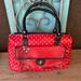 Disney Bags | Disney Parks Minnie Mouse Sketch Hobo Handbag Purse Red And White Polka Dots Wdw | Color: Black/Red | Size: Os