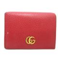 Gucci Bags | Gucci Gg Marmont Bifold Wallet 456126 Red Leather Women | Color: Red | Size: Os