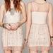 Free People Dresses | Free People Starry Night Sheer Mesh Beaded Slip Dress Aso Pretty Little Liars | Color: Cream/White | Size: S