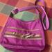 Nine West Bags | Good Condition Nine W. Purple Purse Crossbody | Color: Brown/Purple | Size: 10 X 13”