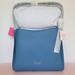 Kate Spade Bags | Kate Spade Knott Large Pebbled Leather & Suede Shoulder Bag-Manta Blue | Color: Blue | Size: 12.5" W X 11" H X 7.5" D