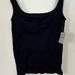 Free People Tops | Free People Square One Seamless Cami Size M/L Nwt | Color: Black | Size: L