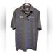 Under Armour Shirts | Men's Under Armour Heat Gear Polo Shirt Blue Gray Striped Sloan Logo Size Medium | Color: Black/Gray | Size: M