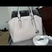 Michael Kors Bags | Michael Kors Ciara Lg Tz Satchel Purse Handbag-Pearl Grey | Color: Gray | Size: Large
