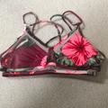 Pink Victoria's Secret Swim | Floral Print Bikini Top | Color: Red | Size: S