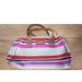 Kate Spade Bags | Kate Spade Oak Island Striped Tote Hobo Bag Leather Handles Bottom Multicolor | Color: Pink | Size: Os