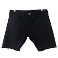 Levi's Shorts | Levi's Made & Crafted Womens Black Raw Hem Cut Off Denim Jean Bermuda Shorts | Color: Black | Size: 31