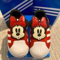 Adidas Shoes | Adidas Disney Superstar 360 Minnie Mouse Red Sneakers Size 8 Sold Out | Color: Red | Size: 8g