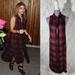 Urban Outfitters Dresses | Bdg Red Plaid Checks Sleeveless Flannel Shirt Dress | Color: Black/Red | Size: S