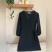 Madewell Dresses | Black Madewell Longsleeve Tie Dress | Color: Black | Size: S