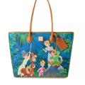 Disney Bags | Dooney & Bourke Disney Large Peterpan Coated Cotton Shoulder Tote Handbag | Color: Brown/Green | Size: Os