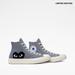 Converse Shoes | Converse Chuck Taylor 70 Hi X Cdg Comme De Garcons Play Grey Size 9w | Color: Blue/Gray | Size: 9