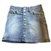 Jessica Simpson Bottoms | Jessica Simpson Rue Midrise Denim Skirt Button Front Girls Size 12 | Color: Blue | Size: 12g