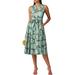 Kate Spade Dresses | Kate Spade Green Dahlia Bloom Burnout Midi Dress Sz 4 | Color: Green | Size: 4