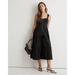 Madewell Dresses | Madewell Nwt Button-Front Tiered Midi Dress In True Black Size 2 | Color: Black | Size: 2