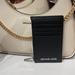 Michael Kors Accessories | Michael Kors Jet Set Travel Medium Top Zip Leather Card Case Wallet Black Nwt | Color: Black/Silver | Size: Various