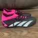 Adidas Shoes | Adidas Predator Accuracy .3 Black Pink Soccer Cleats Gw4589 Mens 10 Women's 11 | Color: Black/Pink/Red | Size: 11