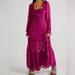 Free People Dresses | Free People Yara Med Mulberry Purple Dress Sz M | Color: Pink | Size: M