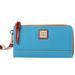 Dooney & Bourke Bags | Dooney & Bourke Pebble Leather Wallet Wristlet In Sky Blue | Color: Blue | Size: Os