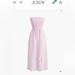 J. Crew Dresses | J Crew Smocked Strapless Linen Dress | Color: Pink/Purple | Size: Xs