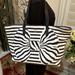 Kate Spade Bags | Kate Spade Xlarge Black And White Stripe Tote Bag | Color: Black/White | Size: Os