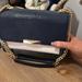 Michael Kors Bags | Authentic Absolutely Gorgeous Embossed Leather Michael Kors Messenger Bag! | Color: Blue/Cream | Size: 9x6x3