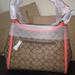 Coach Bags | Coach Kristy Shoulder Bag In Signature Canvas Nwt Price Firm | Color: Orange/Tan | Size: Os