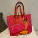 Coach Bags | Coach Bonnie Cashin Carry Madison Ave Canvas Tote Bag Purse Fuchsia Orange | Color: Orange | Size: Os