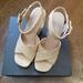 Coach Shoes | Coach Nelly Raffia Sandal, Natural, New In Box | Color: Cream/Tan | Size: Various