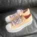 Converse Shoes | Converse Ctas Hybrid Shine Lift 2x Platform Sneakers 571576c Nwt | Color: Cream/Tan | Size: 7.5