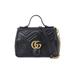 Gucci Bags | Gucci Gg Marmont Small Top Handle Shoulder Bag Leather Black | Color: Black | Size: Os